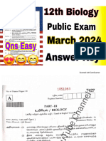 12th Biology Public Exam