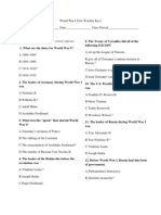 World War I Test 2