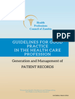 Guidelines For Good Practices in Healthcare Gen&mgt Rcds