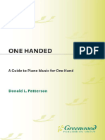 Donald Patterson, Donald L. Patterson - One Handed - A Guide To Piano Music For One Hand (Music Reference Collection) (1999)