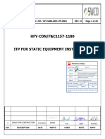 ITP For Static Equipment Installation Code-A