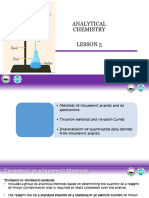 Lesson 5 VOLUMETRIC ANALYSIS