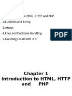 Chapter 1 Introduction To HTML, HTTP and PHP