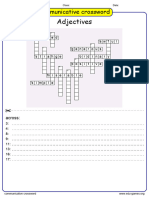 Adjectives Crossword