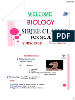 Biology For SSC Je