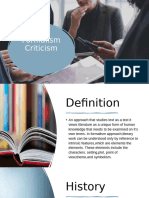 Formalisms Criticisms