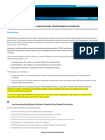 Credit Analysis Framework - Business Risk