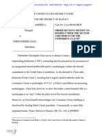 U.S. v. Christopher Chan ORDER DENYING MOTION TO DISMISS UNDER THE SECOND AMENDMENT OR THE COMMERCE CLAUSE