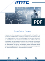 Sales Planning - Foundation Course - MY