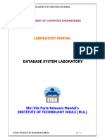 DBS Lab Manual 2022-2023