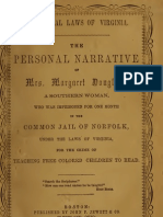 Margaret Crittenden Douglass - The Personal Narrative of Mrs. Margaret Douglass, A Southern Woman (1854)