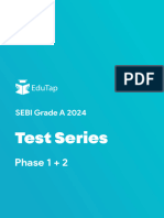 SEBI Grade A Test Series Phase 12 Brochure