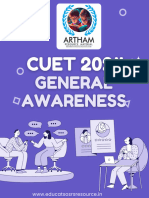 CUET GENERAL AWARENESS... 2024 Chapter Wise Based On Latest Pattern