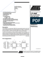 8-Bit Microcontroller With 4K Bytes In-System Programmable Flash AT90S4414 Preliminary