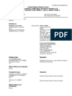 Fultz Docket Report