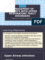 Management of Patients With Upper Respiratory Tract Disorders