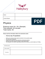 16 Physics Sample