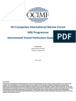 Oil Companies International Marine Forum SIRE Programme Harmonised Vessel Particulars Questionnaire v6