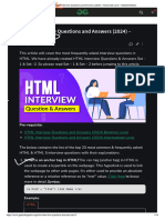 HTML Interview Questions and Answers (2024) - Advanced Level - GeeksforGeeks