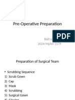 Pre Operative Preperation