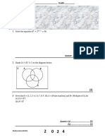 G12B Maths P1 Test