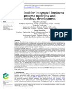 A Method For Integrated Business Process Modeling and Ontology Development