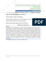 Tree and Macrofungal Diversity of The Two Different Habitat Types in Mt. Makiling Forest Reserve