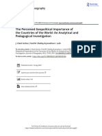 The Perceived Geopolitical Importance of The Countries of The World An Analytical and Pedagogical Investigation