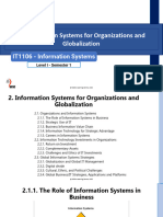 Information Systems For Organizations and Globalization