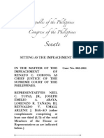 Full Text of The Reply of CJ Corona To The Impeachment Complaint