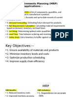 Material Requirements Planning (MRP) & EOQ