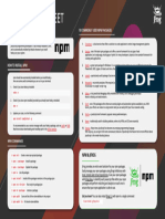 JFrog NPM CheatSheet V4