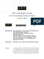 KPIT Q1FY25 Earnings Conference Call Transcript