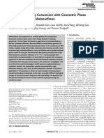 Advanced Science - 2022 - Reineke Matsudo - Efficient Frequency Conversion With Geometric Phase Control in Optical