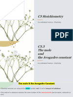 C3.3 The Mole and The Avogadro Constant