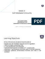 MCB 307 - 4 - Cell Mediated Immunity