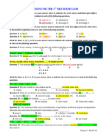 Revision For The 1ST Midterm Exam