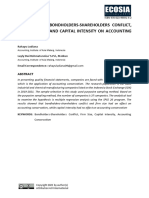 The Effect of Bondholders-Shareholders Conflict, Company Size, and Capital Intensity On Accounting Conservatism