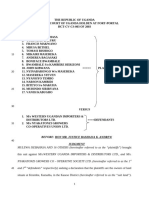 MULEWA ISEBAHAS ORS VS WESTERN IMPORTERS AND DISTRIBUTORS LTD ANOR (HCTCVCS003 of 2003) 2016 UGHCLD 1 (9 February 2016)