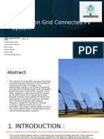 A Study On Grid Connected PV System: Under Supervision by Each