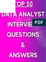 Top 50 Data Analyst Interview Questions