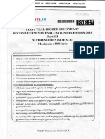 Hsslive XI Term 2 December 2018 Maths