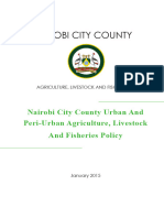 Nairobi City County Urban and Peri-Urban Agriculture Livestock and Fisheries Policy