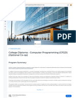 College Diploma - Computer Programming (CP221) (Optional Co-Op) - 1