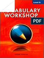 G Vocabulary Workshop Enriched Edition