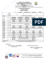 CLASSROOM PROGRAM For JHSG9