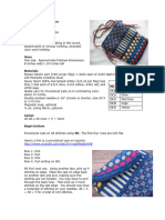 Dots and Stripes Purse 2 Pattern Chart Lining