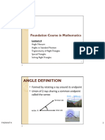 FNDMATH Module 8 Handout - Plane Trigonometry