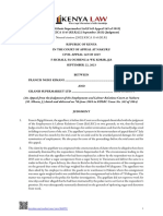 Kimani V Gilanis Supermarket LTD (Civil Appeal 169 of 2019)