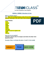 MODAL VERBS - Structure and Use